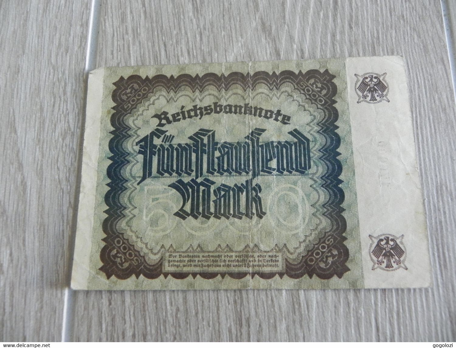 Deutschland Germany 5000 Mark 1922 - 5.000 Mark