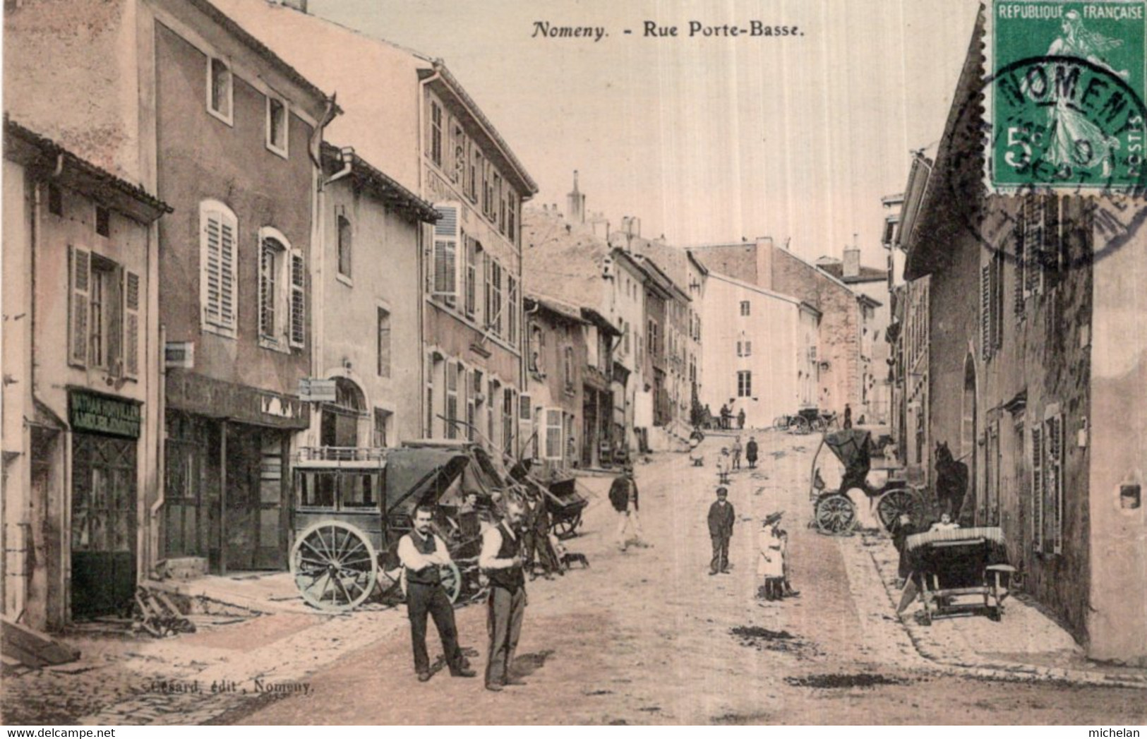 CPA   54   NOMENY---RUE PORTE-BASSE - Nomeny