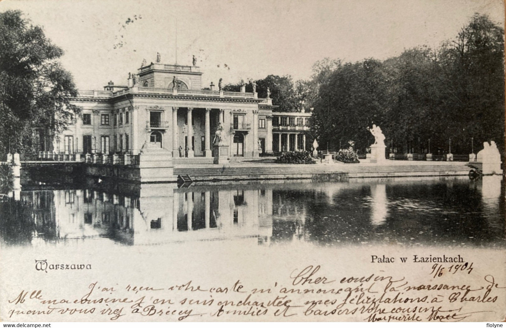 Varsovie - Warszawa - Palac W Lazienkach - 1905 - Pologne Poland - Pologne