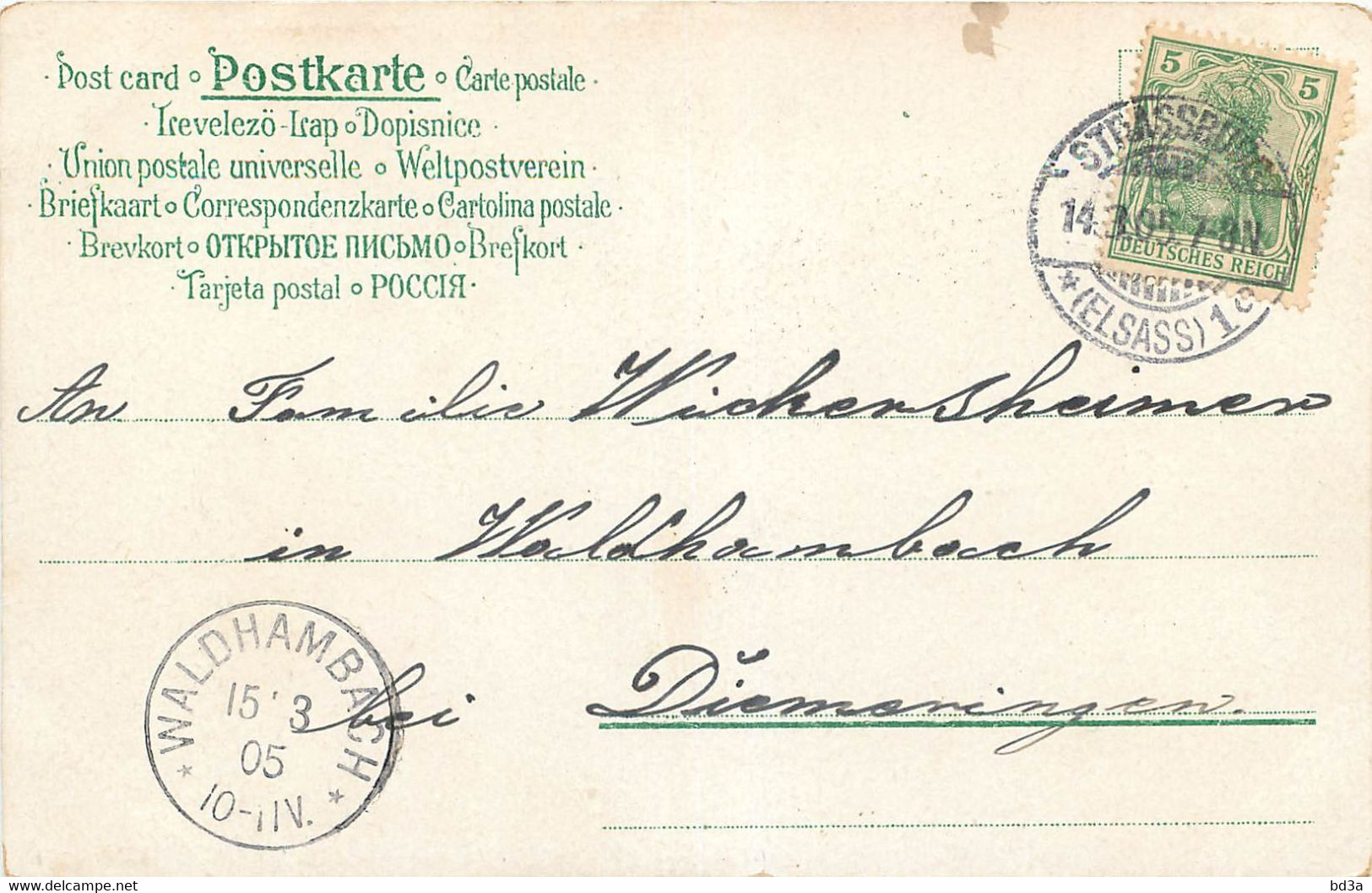 Lot De 11 Cpa CACHET ALLEMAND WALDHAMBACH - 1877-1920: Semi Modern Period