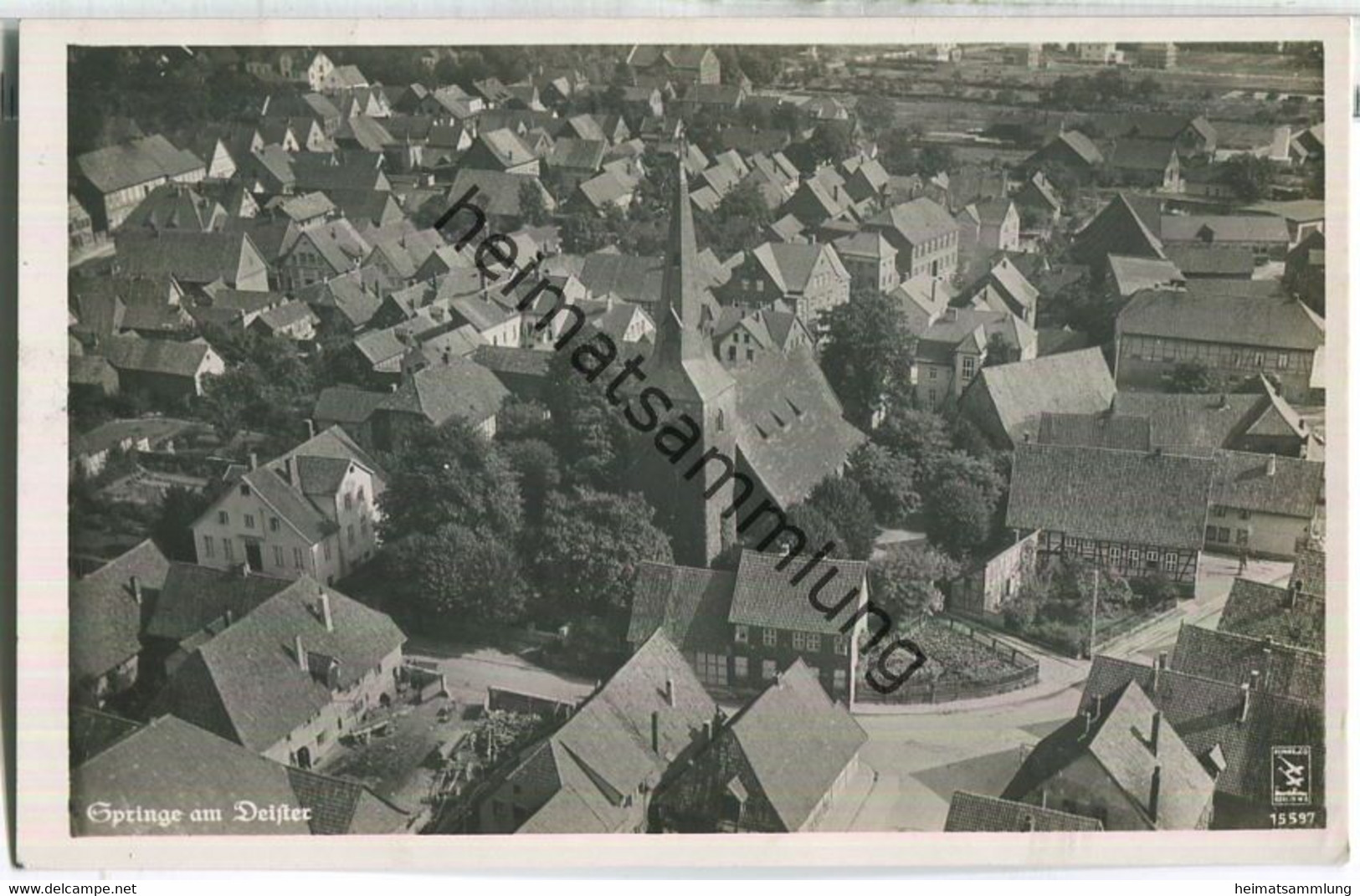 Springe Am Deister - Foto-Ansichtskarte - Luftaufnahme - Verlag Klinke & Co. Berlin - Springe