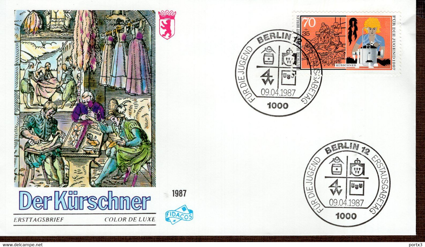 Berlin FDC Aus 1987 Ex 9 Items  Gestempelt / Used / Oblitéré (Berl 041) - 1981-1990