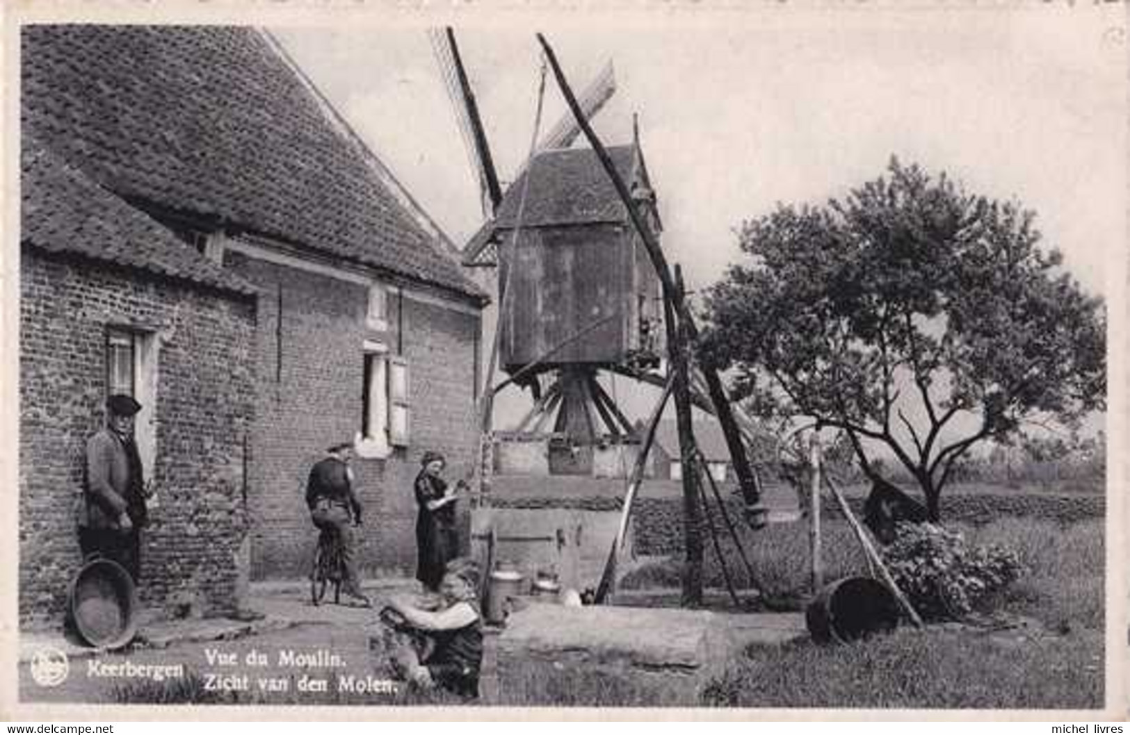 Keerbergen - Zicht Van Den Molen - Vue Du Moulin - Circulé En 1942 - Belle Animation - Nels - TBE - Keerbergen