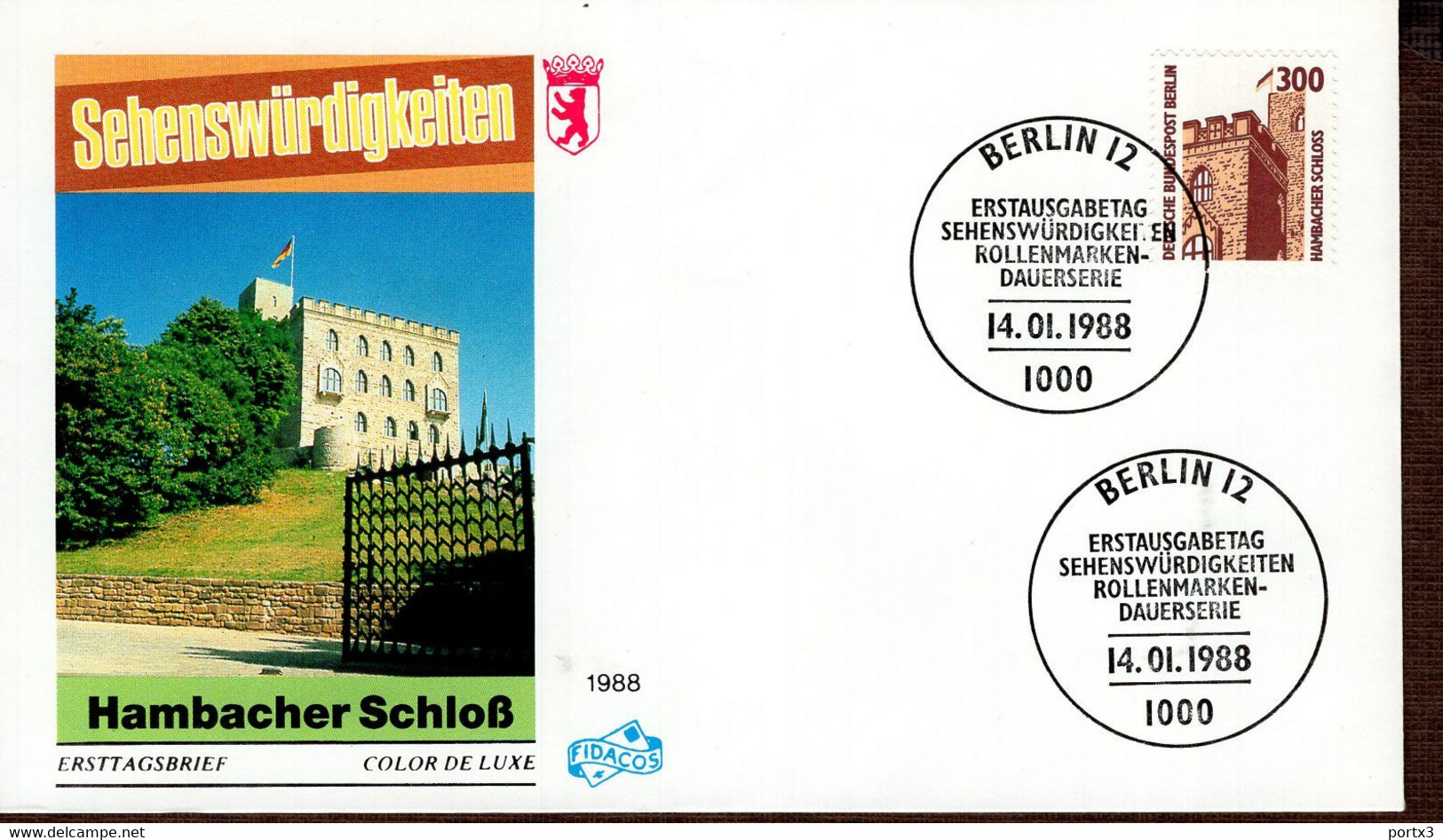 Berlin FDC Aus 1988 Ex 9 Items  Gestempelt / Used / Oblitéré (Berl 045) - 1981-1990