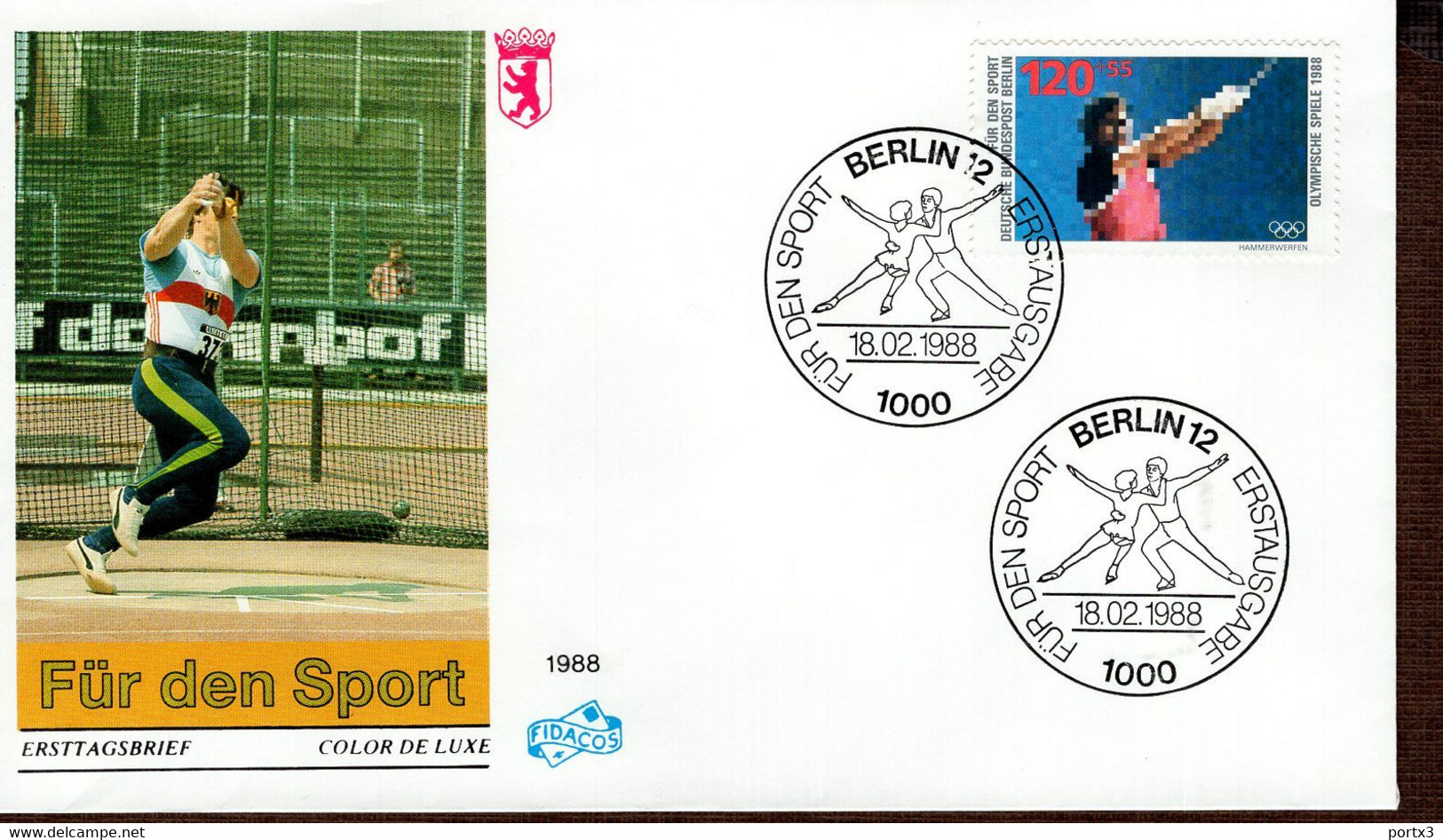 Berlin FDC aus 1988 ex 9 items  gestempelt / used / oblitéré (Berl 045)