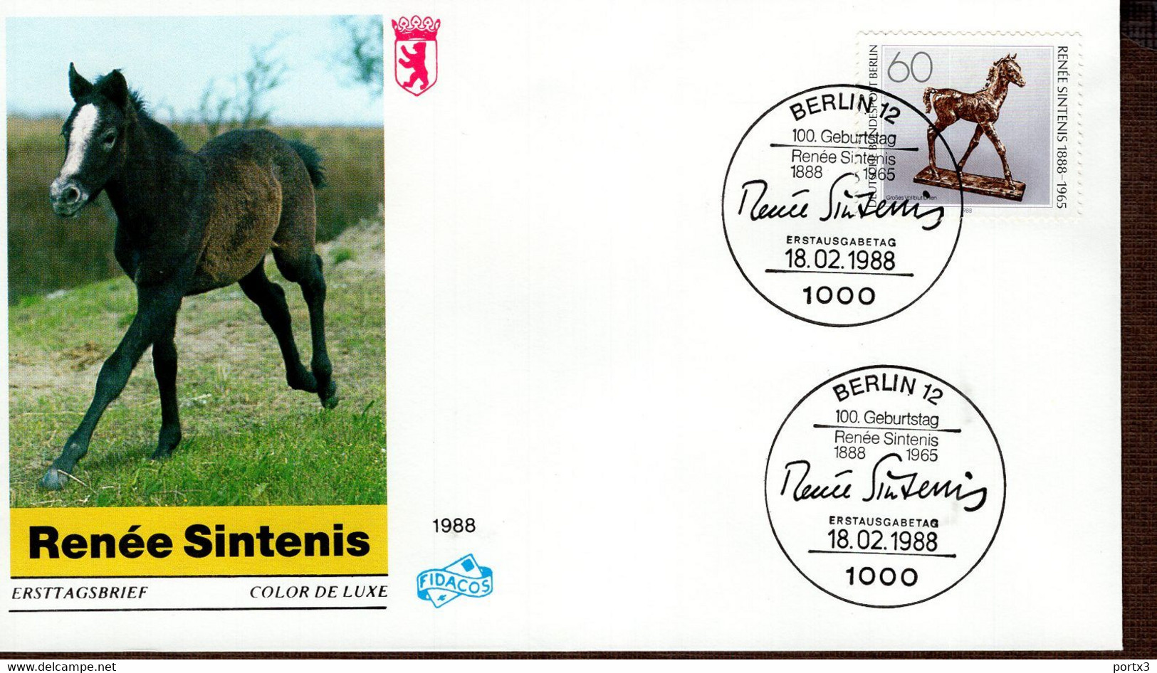 Berlin FDC aus 1988 ex 9 items  gestempelt / used / oblitéré (Berl 045)