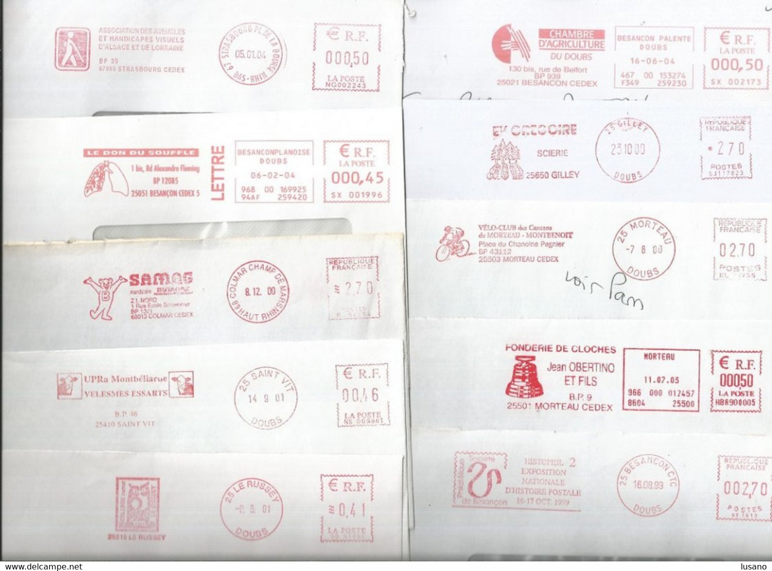 Lot De 20 Enveloppes Avec EMA Rouges - EMA (Printer Machine)
