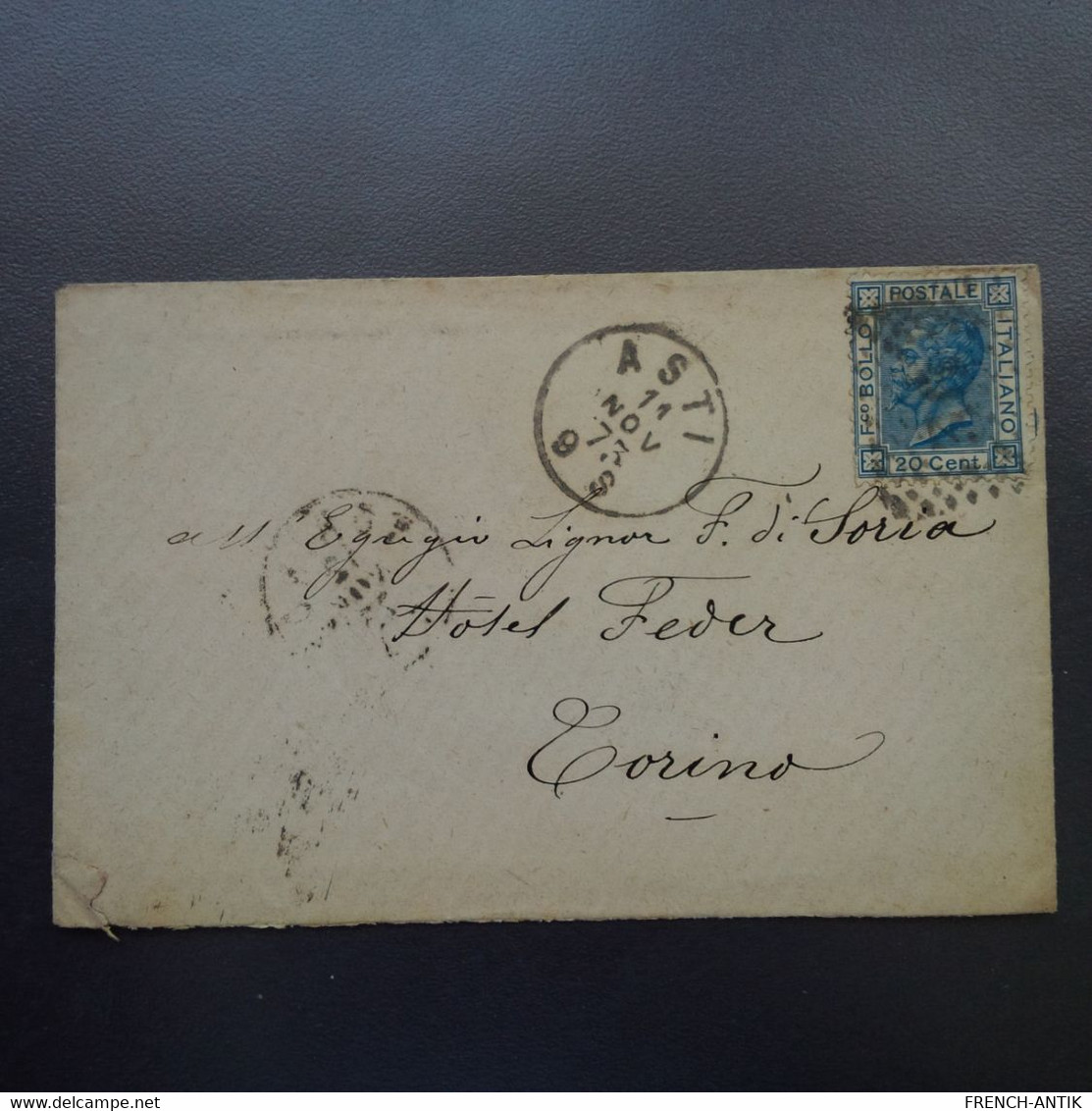 LETTRE ASTI POUR TORINO 1873 - Poststempel