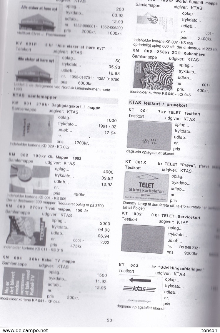 Danish Phonecard Catalogue 1997   2 Scans. - Supplies And Equipment