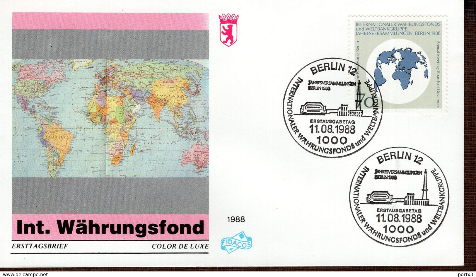 Berlin FDC Aus 1988 Ex 13 Items  Gestempelt / Used / Oblitéré (Berl 047) - 1981-1990