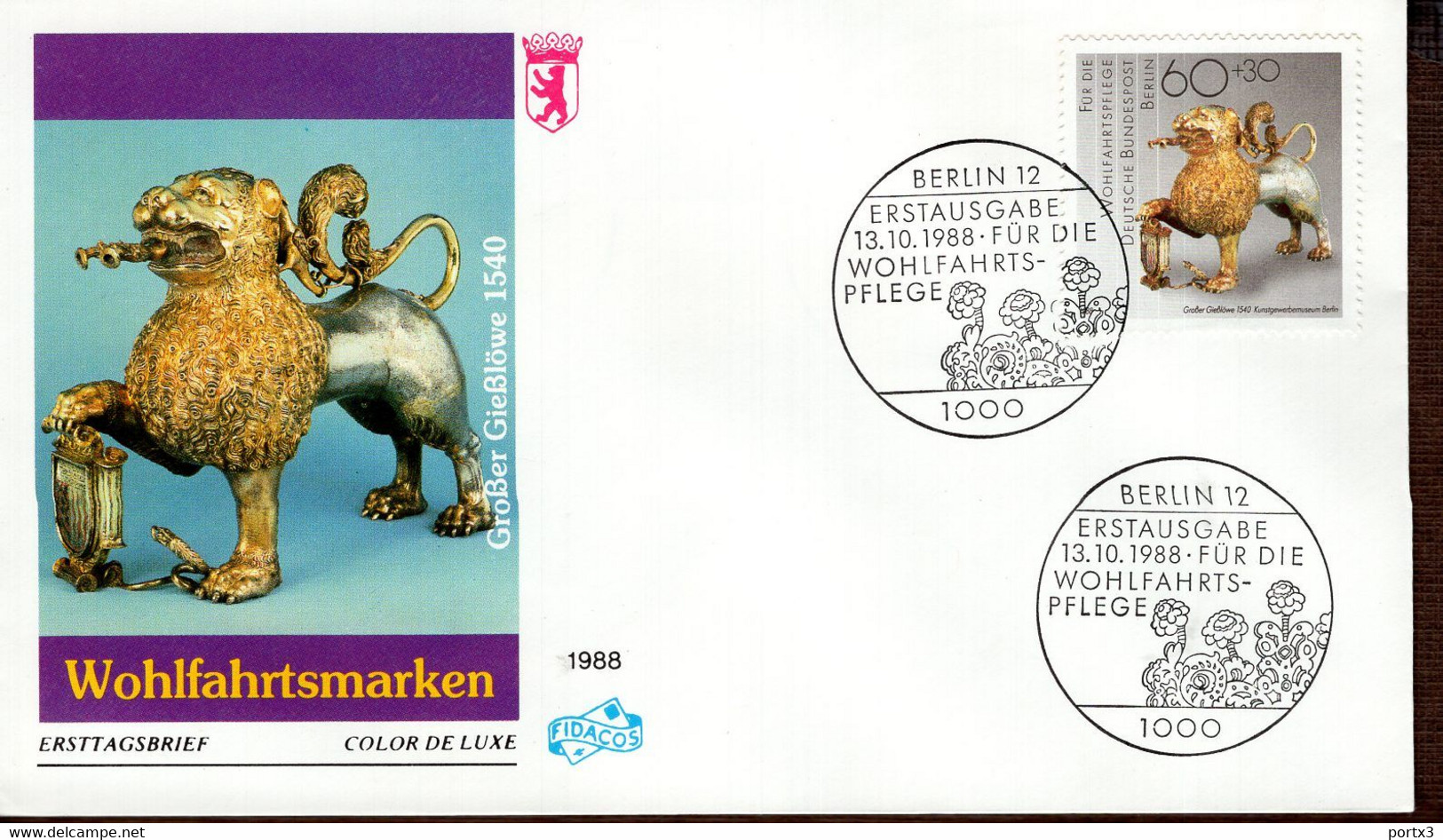 Berlin FDC Aus 1988 Ex 13 Items  Gestempelt / Used / Oblitéré (Berl 047) - 1981-1990