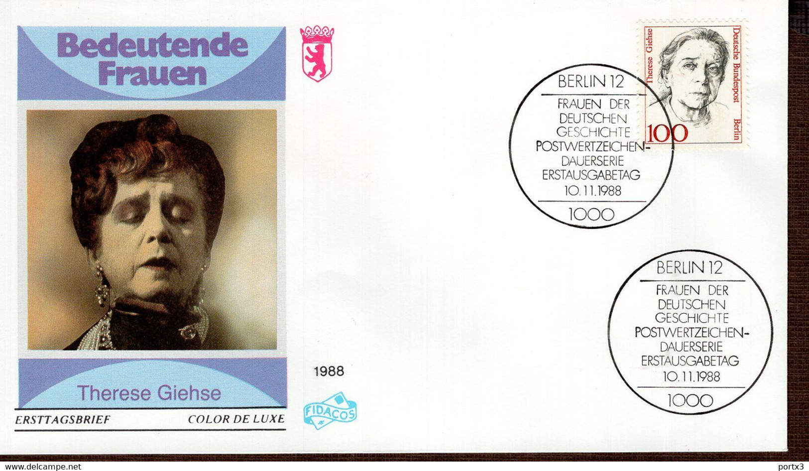 Berlin FDC aus 1988 ex 13 items  gestempelt / used / oblitéré (Berl 047)