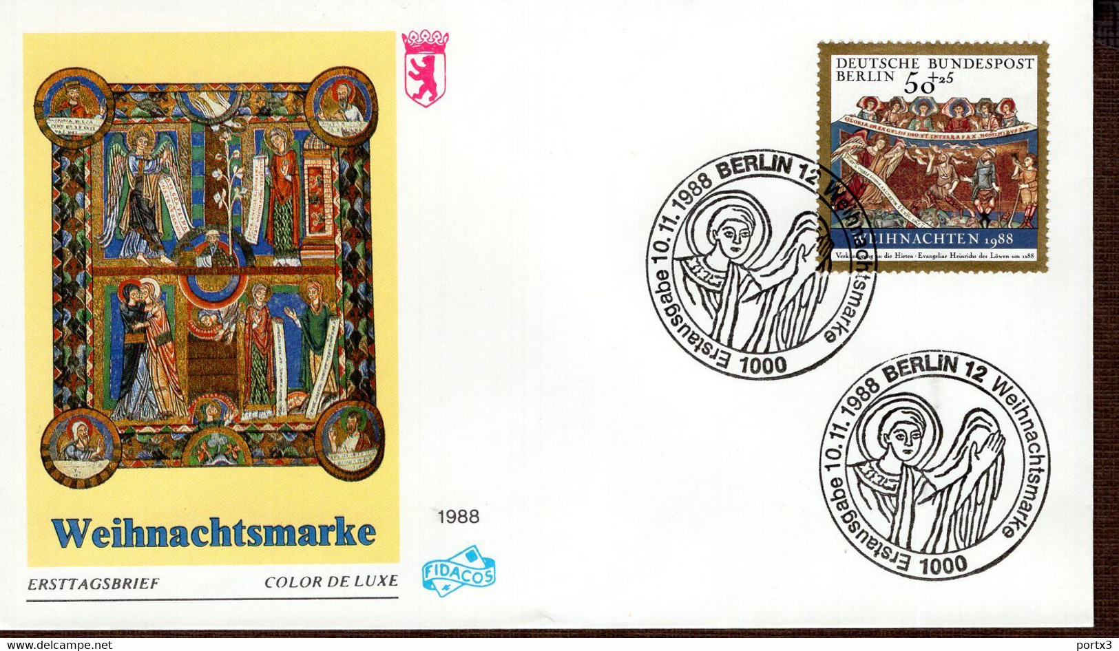 Berlin FDC aus 1988 ex 13 items  gestempelt / used / oblitéré (Berl 047)