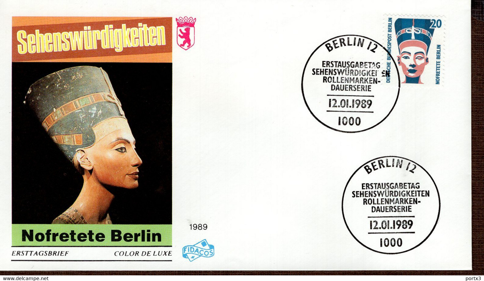 Berlin FDC Aus 1989 Ex 9 Items Gestempelt / Used / Oblitéré (Berl 048) - 1981-1990