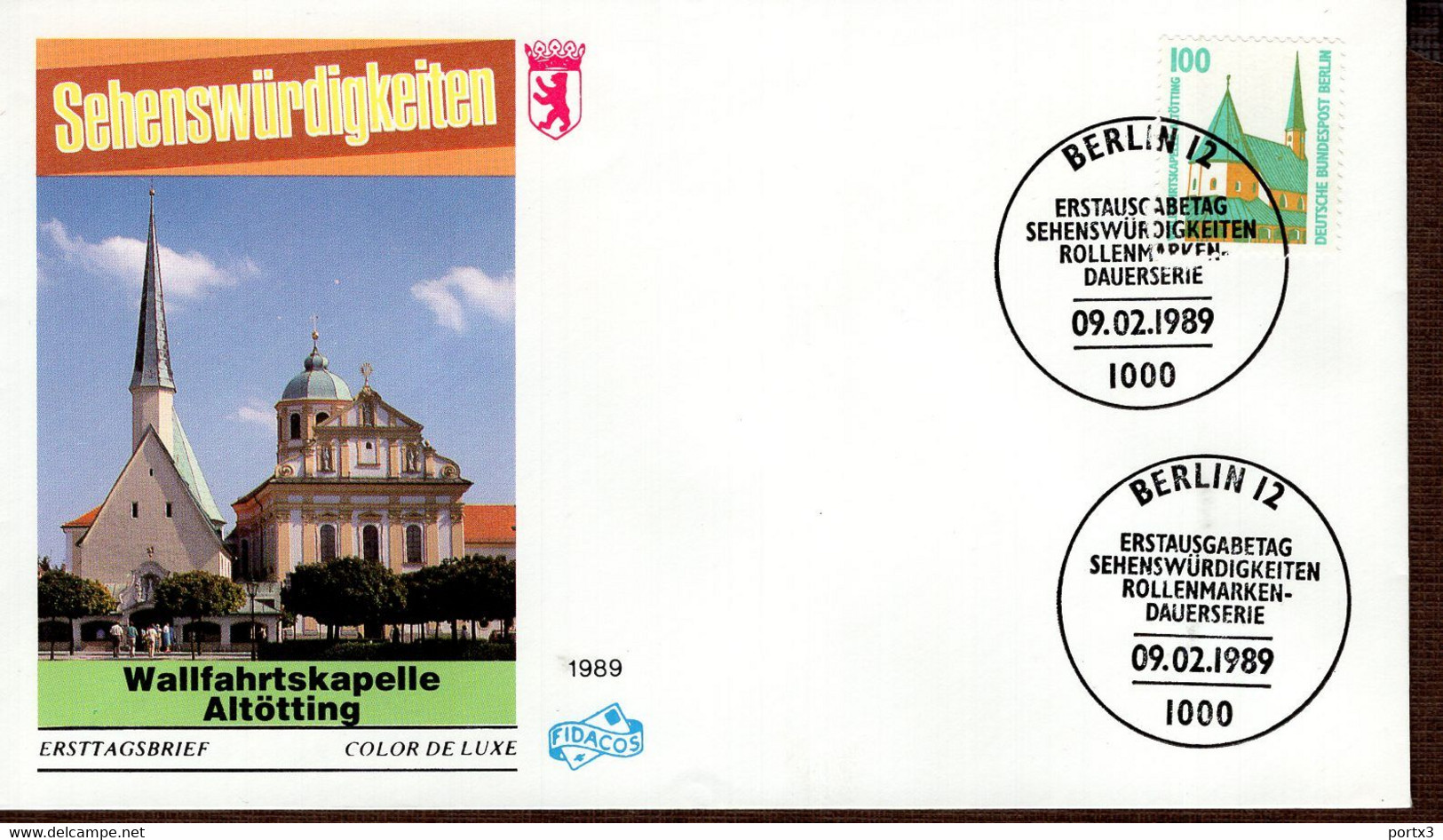 Berlin FDC Aus 1989 Ex 9 Items Gestempelt / Used / Oblitéré (Berl 048) - 1981-1990