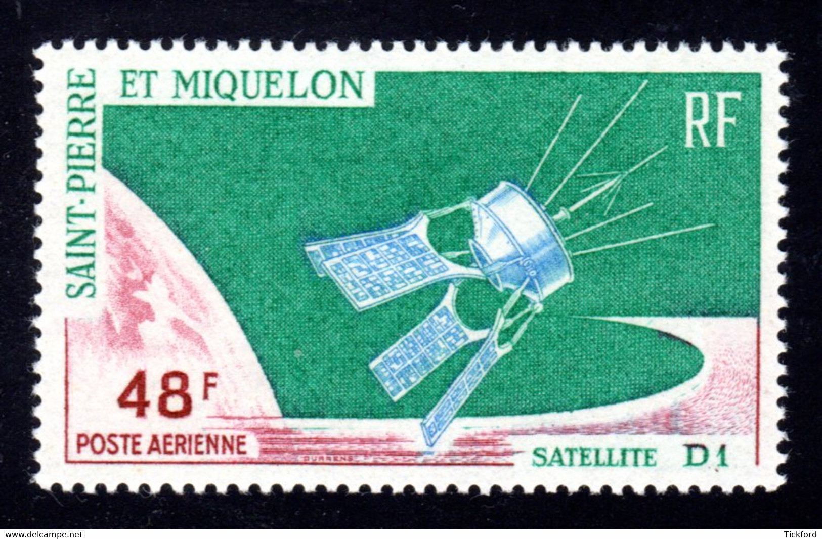 S.P.M. 1966 - PA  Yvert N° 35 -  Neuf **/ MNH - Satellite D1 - Ungebraucht