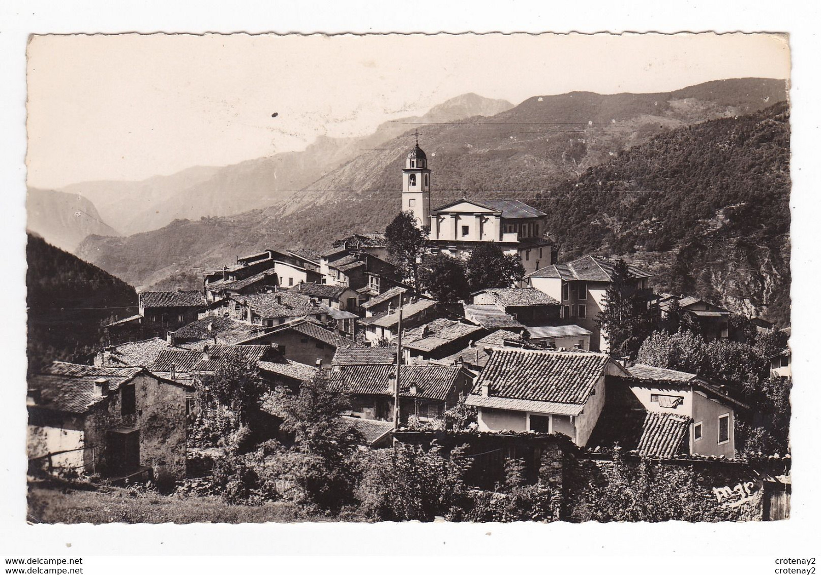 06 BOLLENE VESUBIE Vers Lantosque Roquebillière N°1362 Vue Générale En 1954 VOIR DOS Collec Gautier Tabacs - Roquebilliere