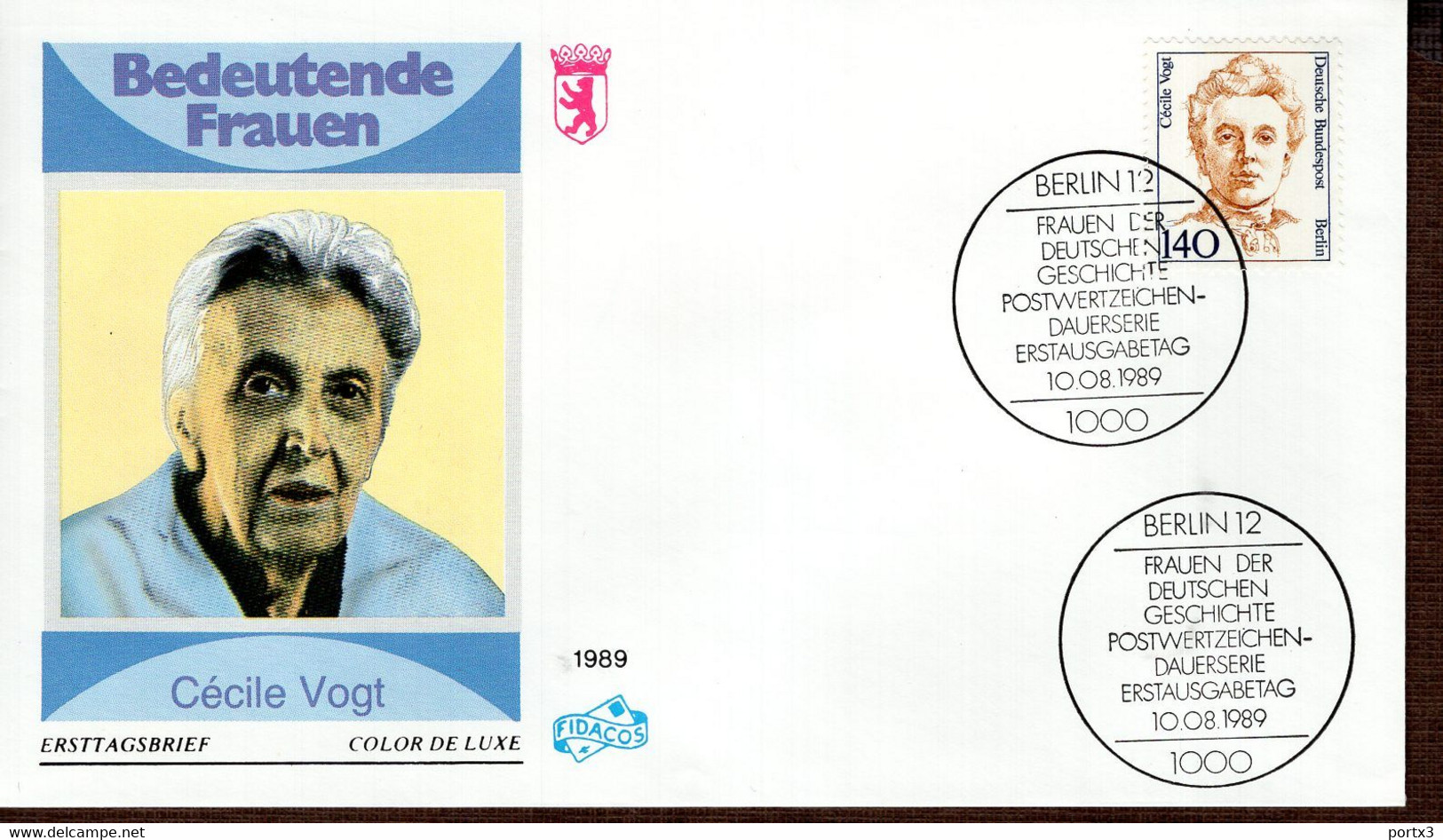 Berlin FDC Aus 1989 Ex 9 Items  Gestempelt / Used / Oblitéré (Berl 050) - 1981-1990