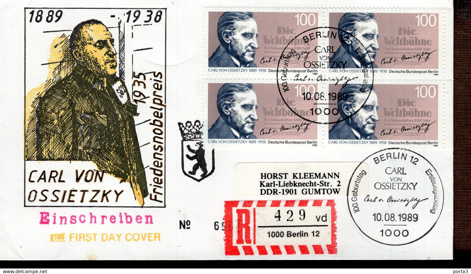 Berlin FDC Aus 1989 Ex 9 Items  Gestempelt / Used / Oblitéré (Berl 050) - 1981-1990