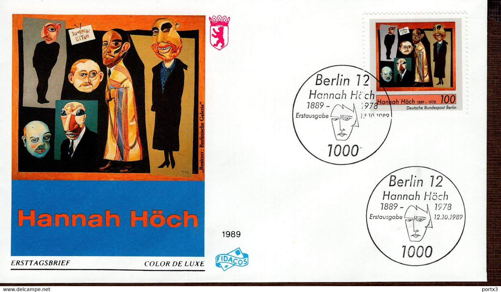 Berlin FDC aus 1989 ex 9 items  gestempelt / used / oblitéré (Berl 050)