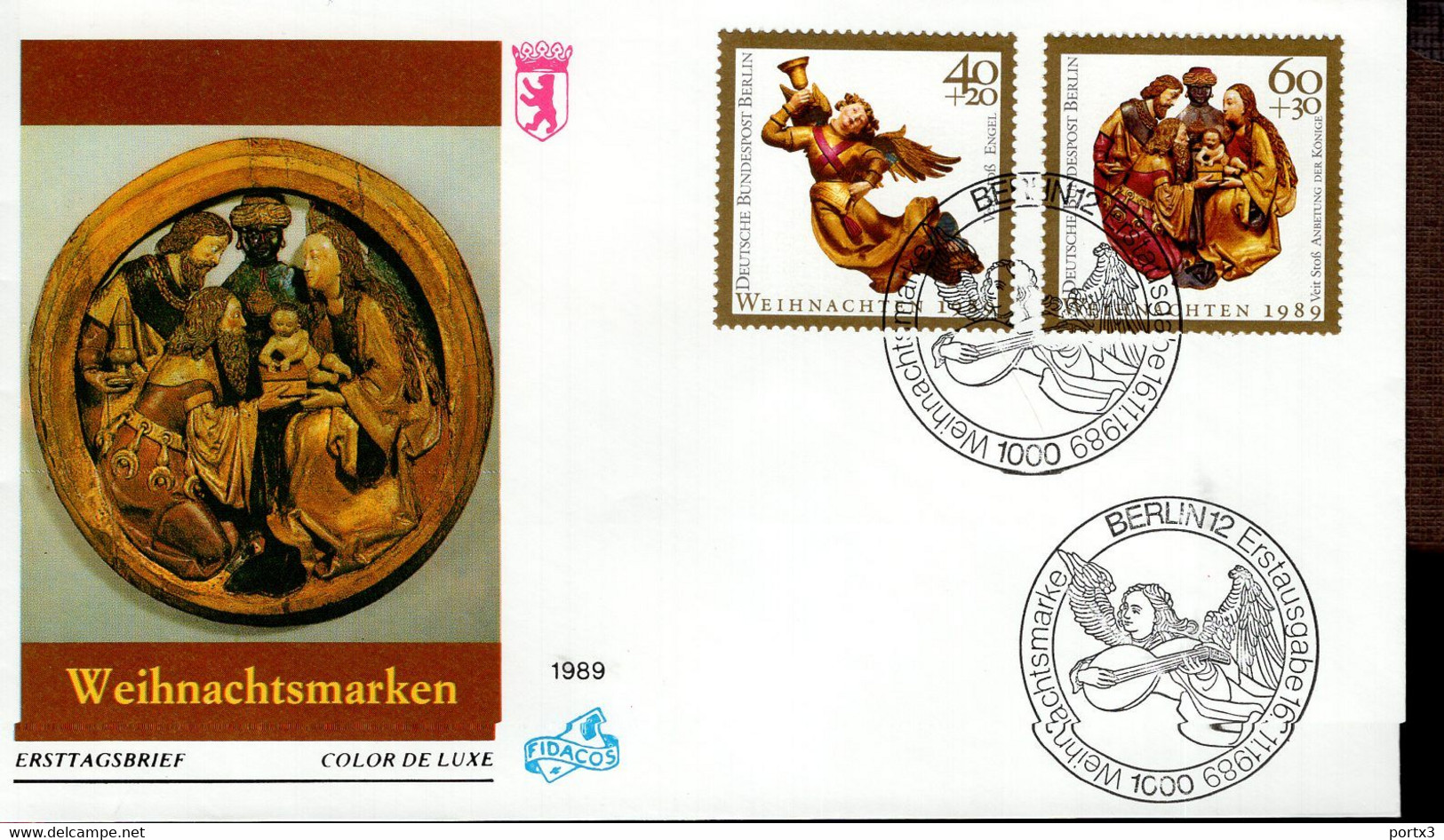 Berlin FDC aus 1989 ex 9 items  gestempelt / used / oblitéré (Berl 050)