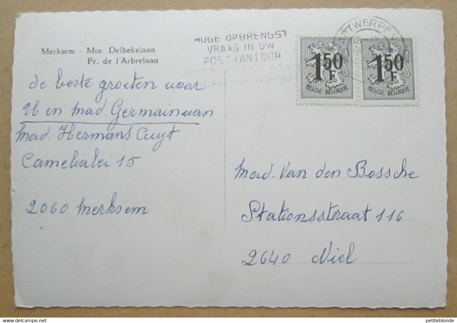 (K722) - Merksem - Min. Delbekelaan / Fr. De L'Arbrelaan - Antwerpen