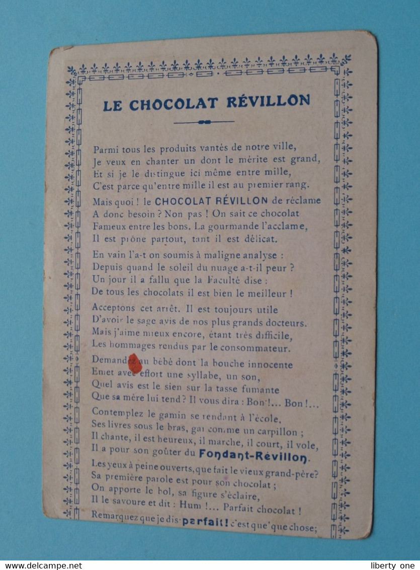 Au Grand Maître ( Voir / Zie Scans ) Chocolat Révillon ! - Revillon