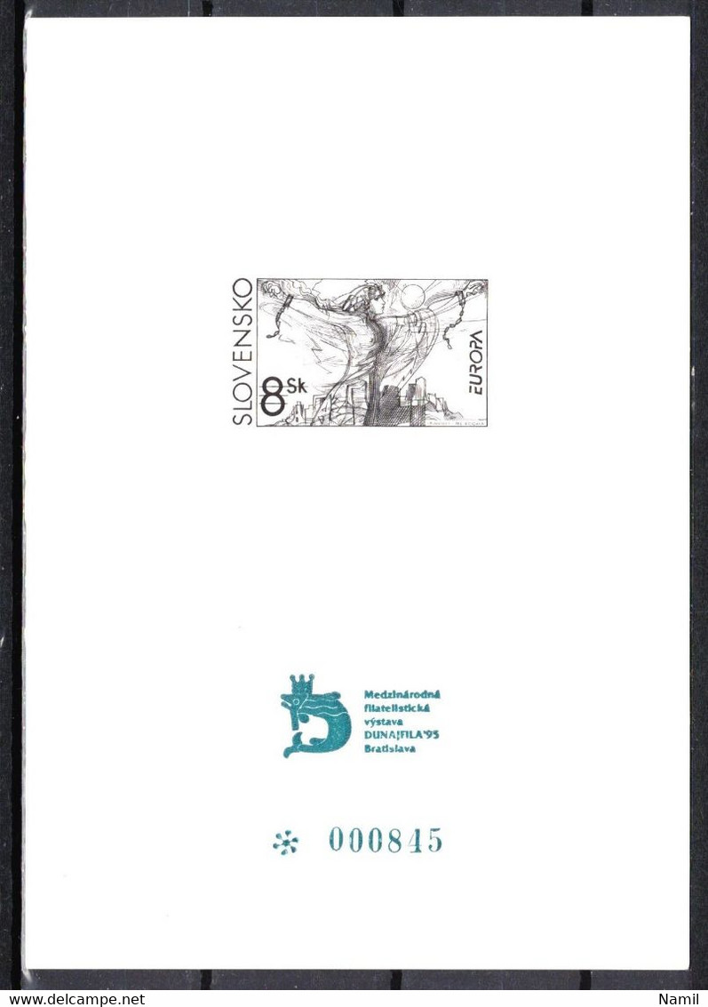 (*) Slovaquie 1995, PT  8a, Epreuve - Hojas Bloque