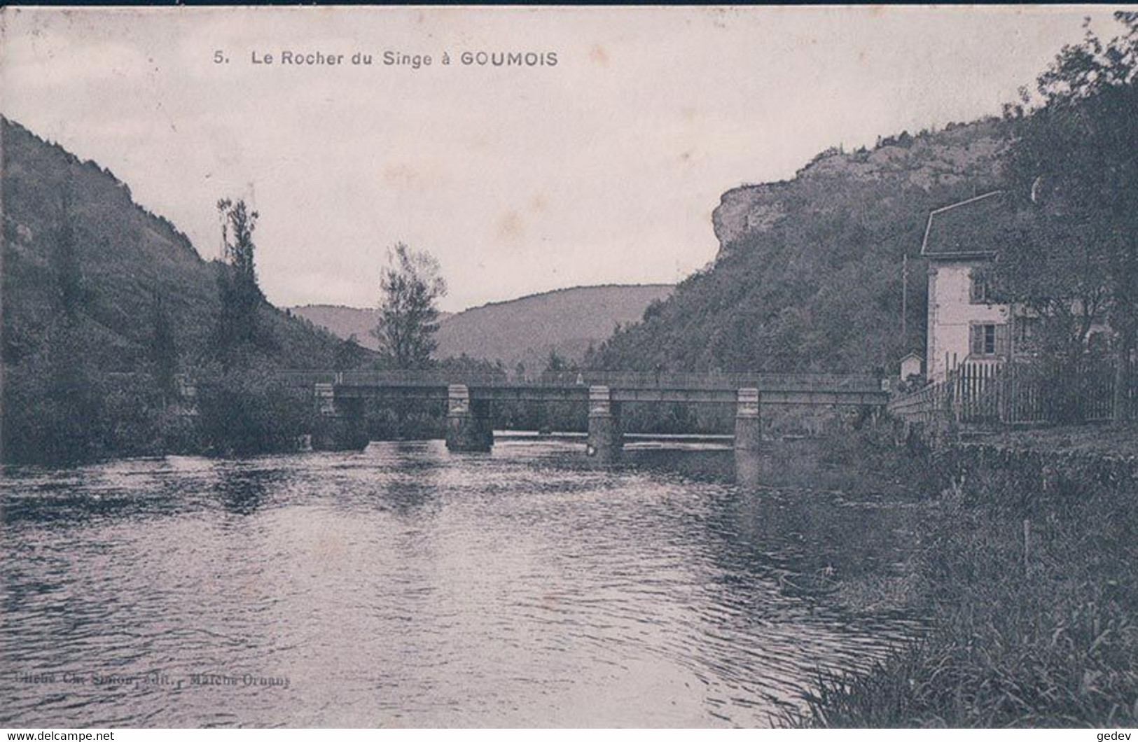 Goumois JU, Pont Et Rocher Du Singe (14.7.17) - Goumois