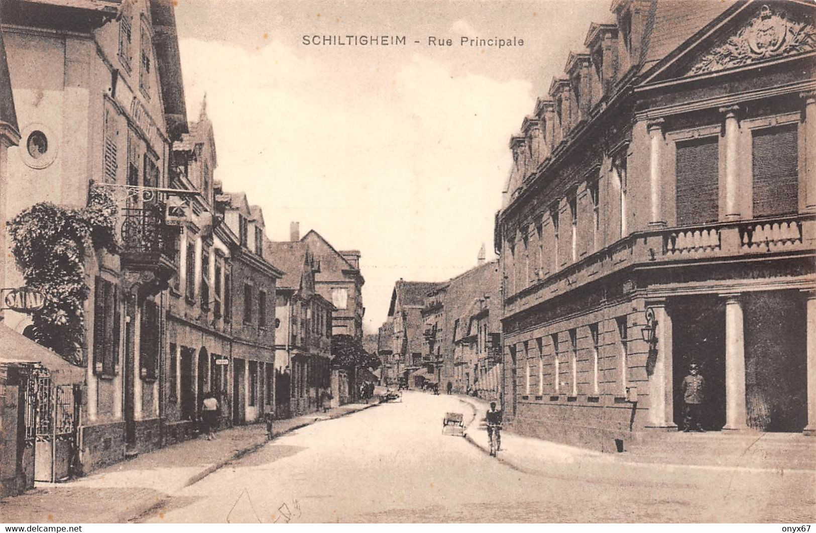 SCHILTIGHEIM-Strasbourg-67-Bas-Rhin-Rue Principale-Magasin SADAL à Gauche-Photo Zschetzschingck Editeur - Schiltigheim
