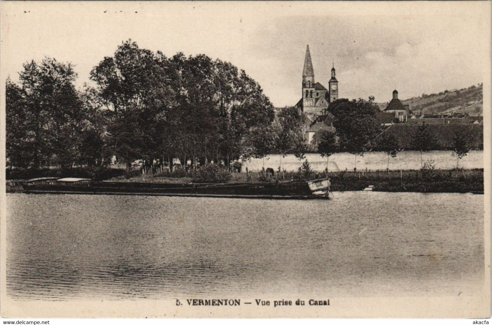 CPA AK Vermenton Vue Prise Du Canal FRANCE (1176382) - Vermenton