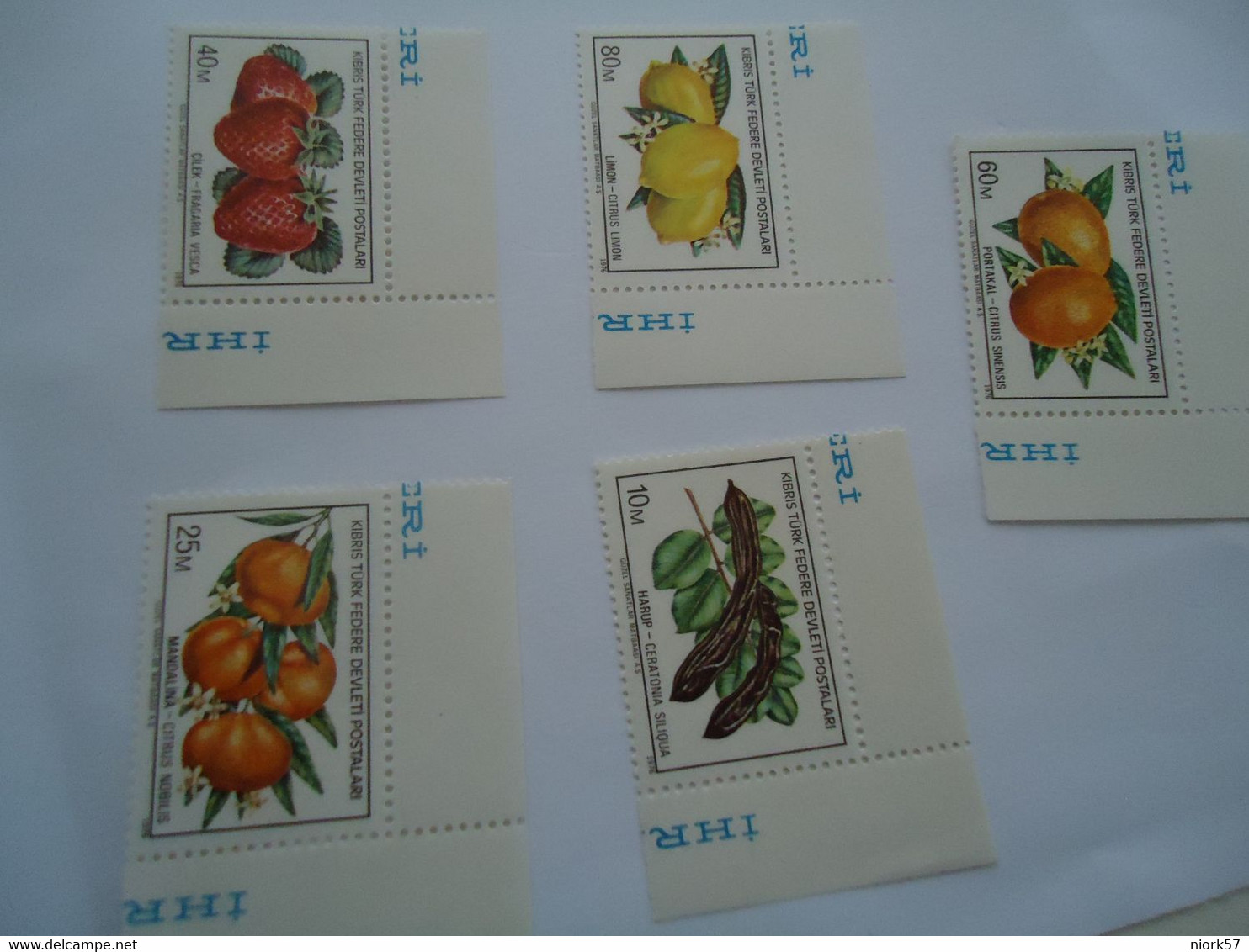 CYPRUS TURKEY MNH SET STAMPS  FRUITS - Other & Unclassified