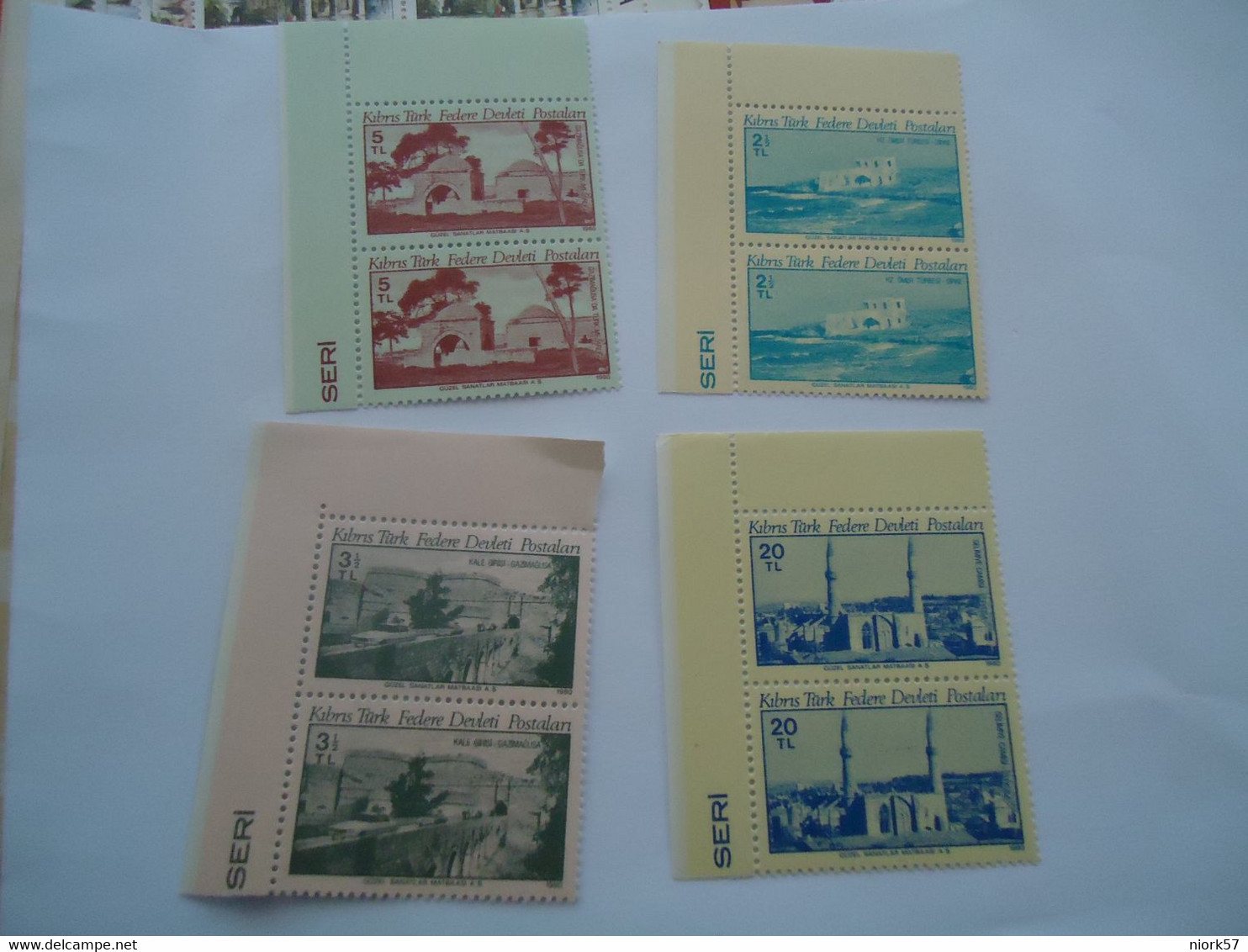 CYPRUS TURKEY MNH SET STAMPS PAIR LANDSCAPES - Other & Unclassified