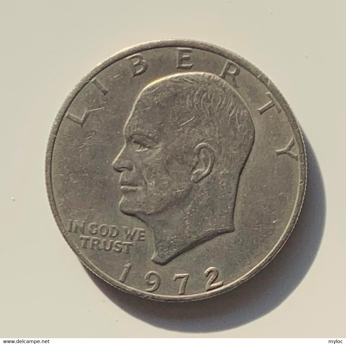 Pièce De Monnaie. Etats Unis. One Dollar. Eisenhower. 1972. Argent. - 1971-1978: Eisenhower