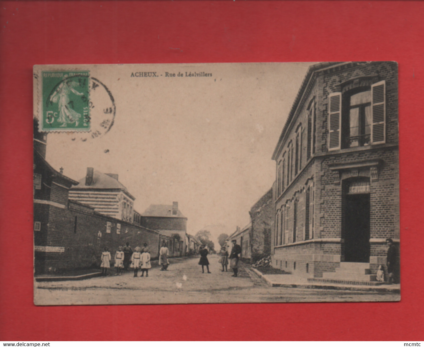 CPA -  Acheux - Rue De Léalvillers - Acheux En Amienois