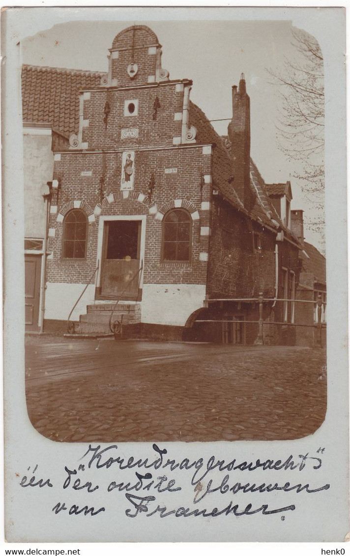 Franeker Zeer Oude Fotokaart Korendragershuisje K3503 - Franeker