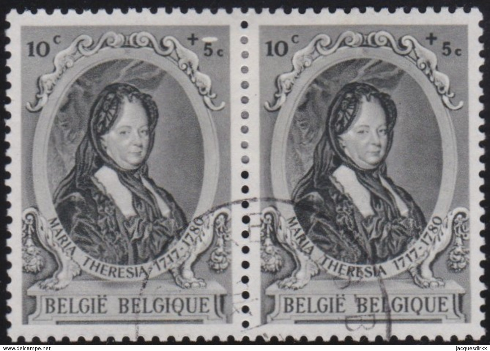 Belgie   .   OBP  .   573-V1   Paar    .  O   .    Gebruikt  .  /  .   Oblitéré - Used Stamps