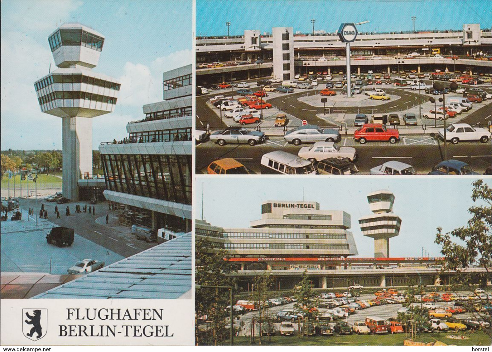 D-13405  Berlin - Flughafen Tegel - Airport - Parkplatz - Cars - Ford Granada - Opel Ascona - Simca - Tegel