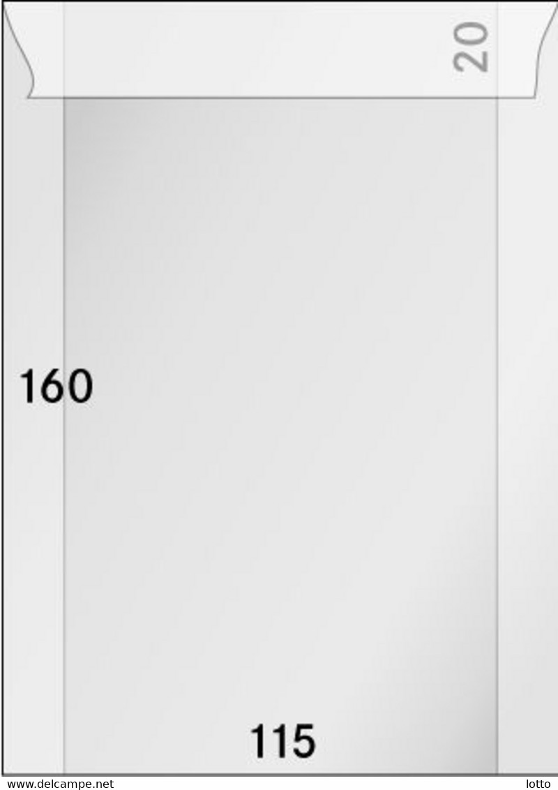 Lindner Pergamin-Tüten  (710), 115 X 160 + 20 Mm Klappe, 500er-Packung - NEU OVP - Sobres Transparentes