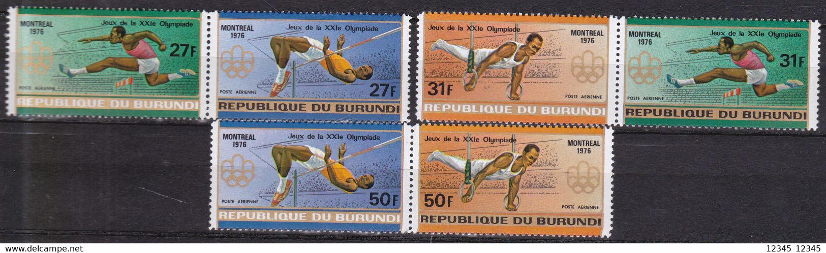 Burundi 1976, Postfris MNH, Olympic Games (2 Scans) - Burundi