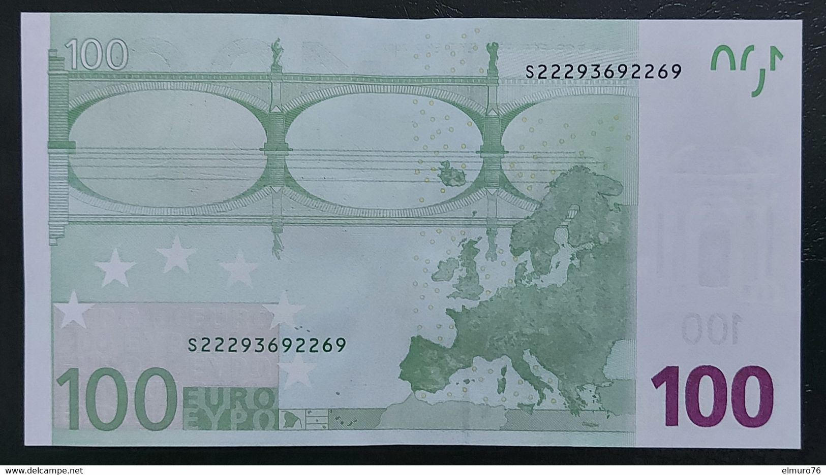 100 EURO J029B4 Italy Serie S About Uncirculated - 100 Euro