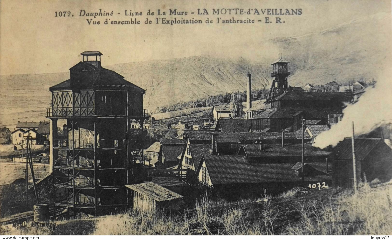 C.P.A. [38] Isère > Ligne De La Mure - LA MOTTE D'AVEILLANS - Vue D'Ensemble De L'Exploitation De L'Anthracite - TBE - Motte-d'Aveillans