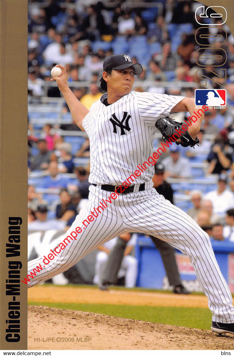 Chien-Ming Wang - 王建民  Wáng Jiànmín - 2006 - Major League Baseball - New York Yankees  - Baseball Postcard - Sonstige & Ohne Zuordnung