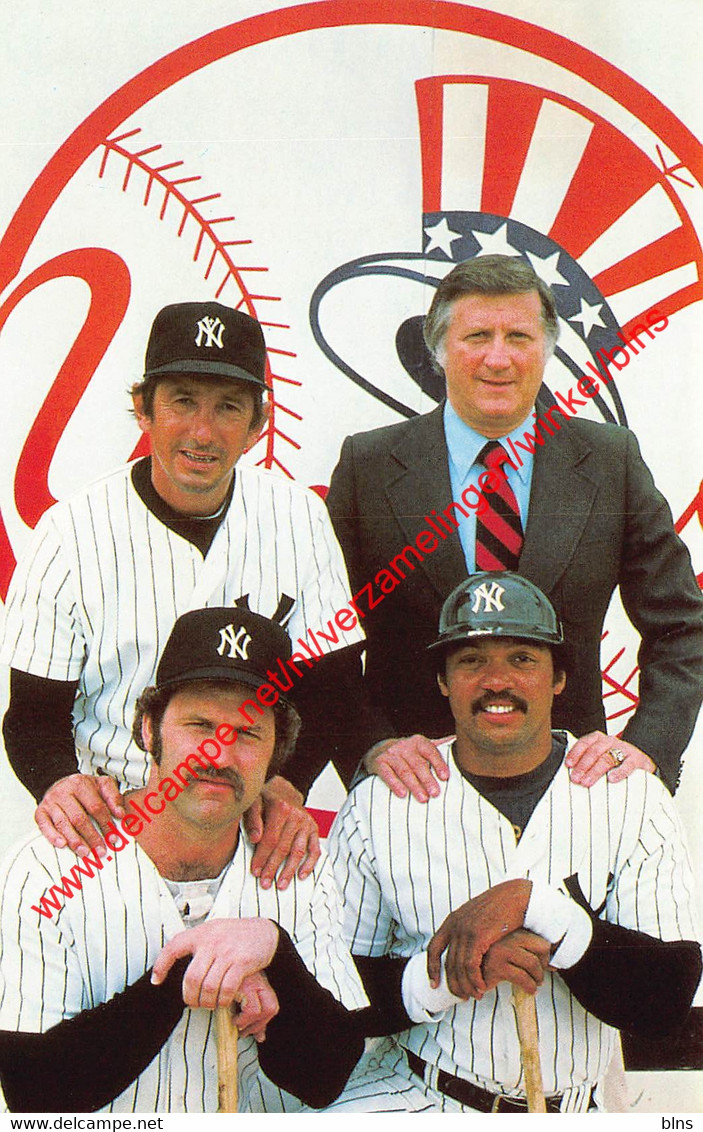 New York Yankees - Steinbrenner Martin Jackson Munson  - Baseball Postcard - Andere & Zonder Classificatie