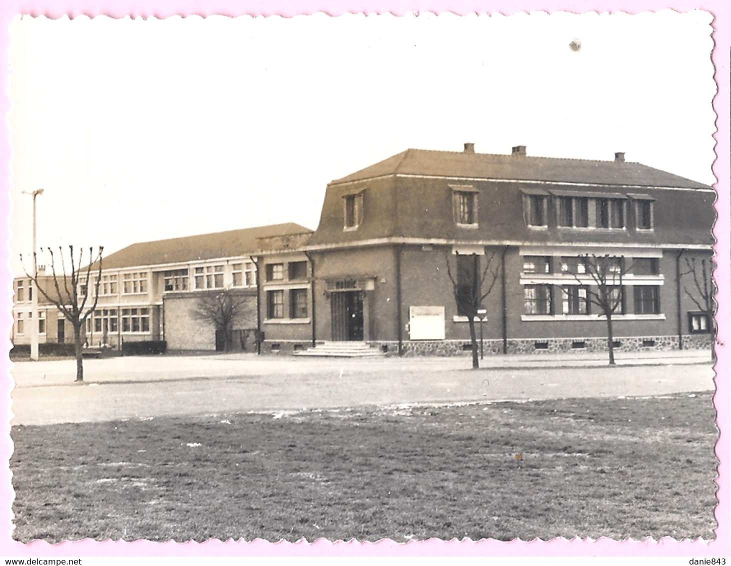 Carte Lettre 2 Volets CPSM Photo Collée - OISE - THOUROTTE - MAIRIE & ÉCOLE - édition Le Fontenoy, Photo Guilbaut / 5723 - Thourotte