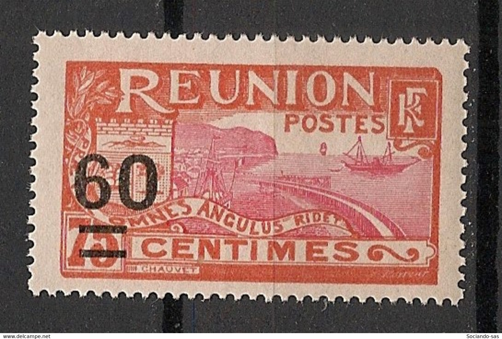 REUNION - 1922-27 - N°Yv. 98 - 60 Sur 75c - Neuf Luxe ** / MNH / Postfrisch - Ongebruikt