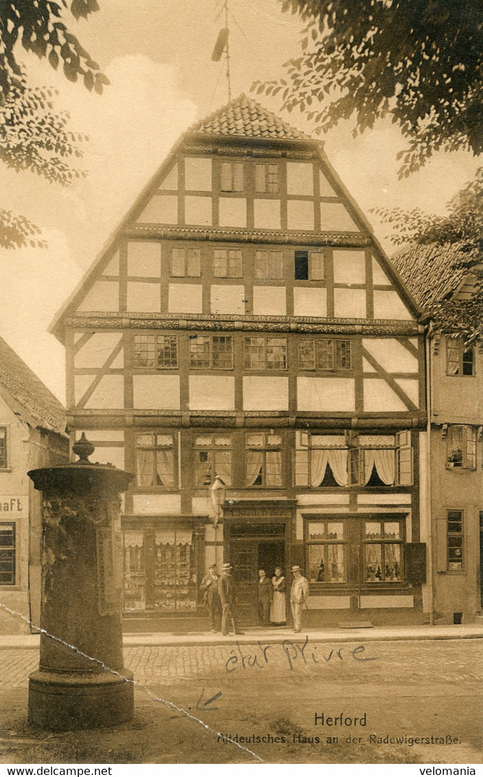 S7698 Cpa Allemagne - Herford - Altdeutsches Haus An Der Radewigerstrasse " état " - Herford