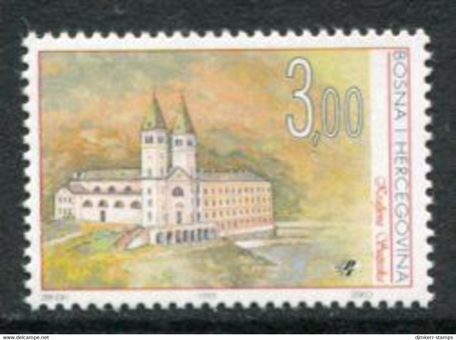 BOSNIA HERCEGOVINA (CROAT) 1995 Kraljeva Sutjeska Monastery MNH / **.  Michel 23 - Bosnien-Herzegowina