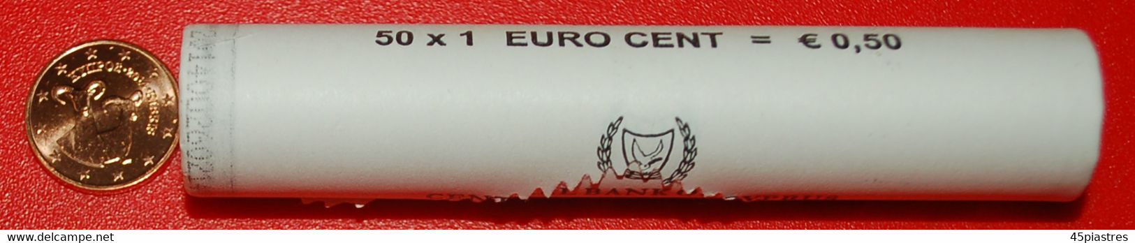 * GREECE (2008-2021): CYPRUS ★ 1 CENT 2014 UNC! MOUFLONS! UNCOMMON ROLL! ★LOW START★ NO RESERVE! - Rollos