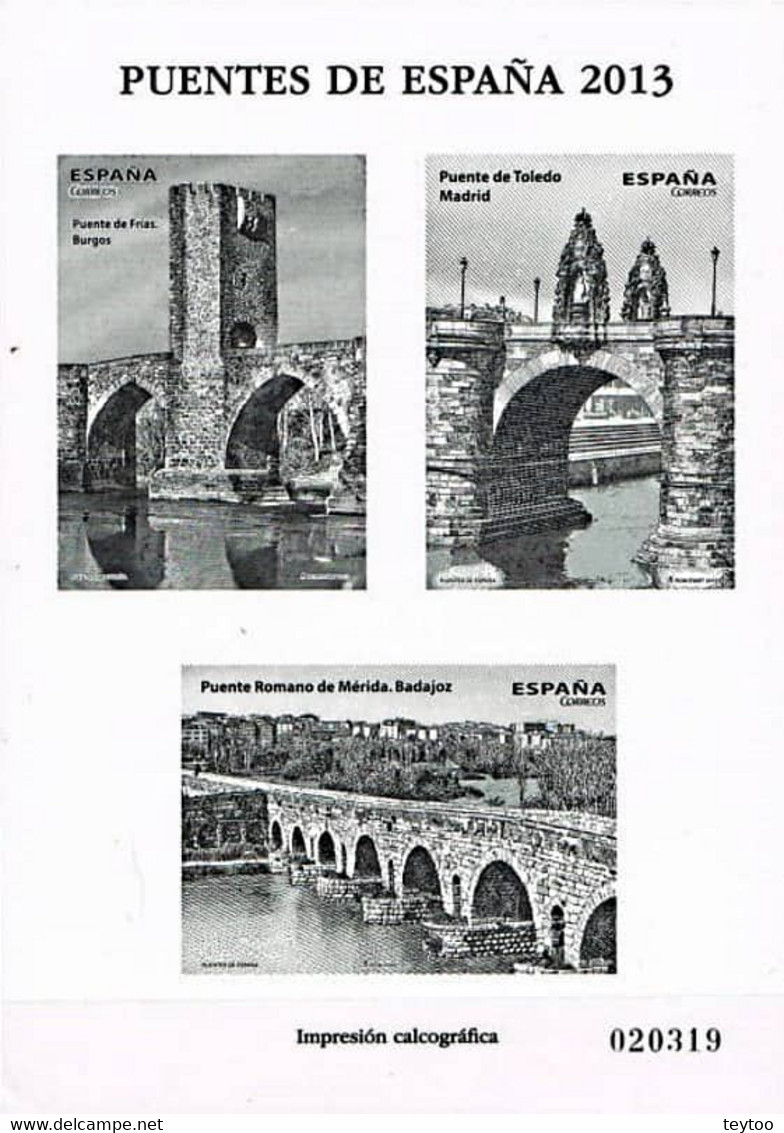 [PE07] España 2013. Prueba Especial 07. Puentes De España - Proofs & Reprints